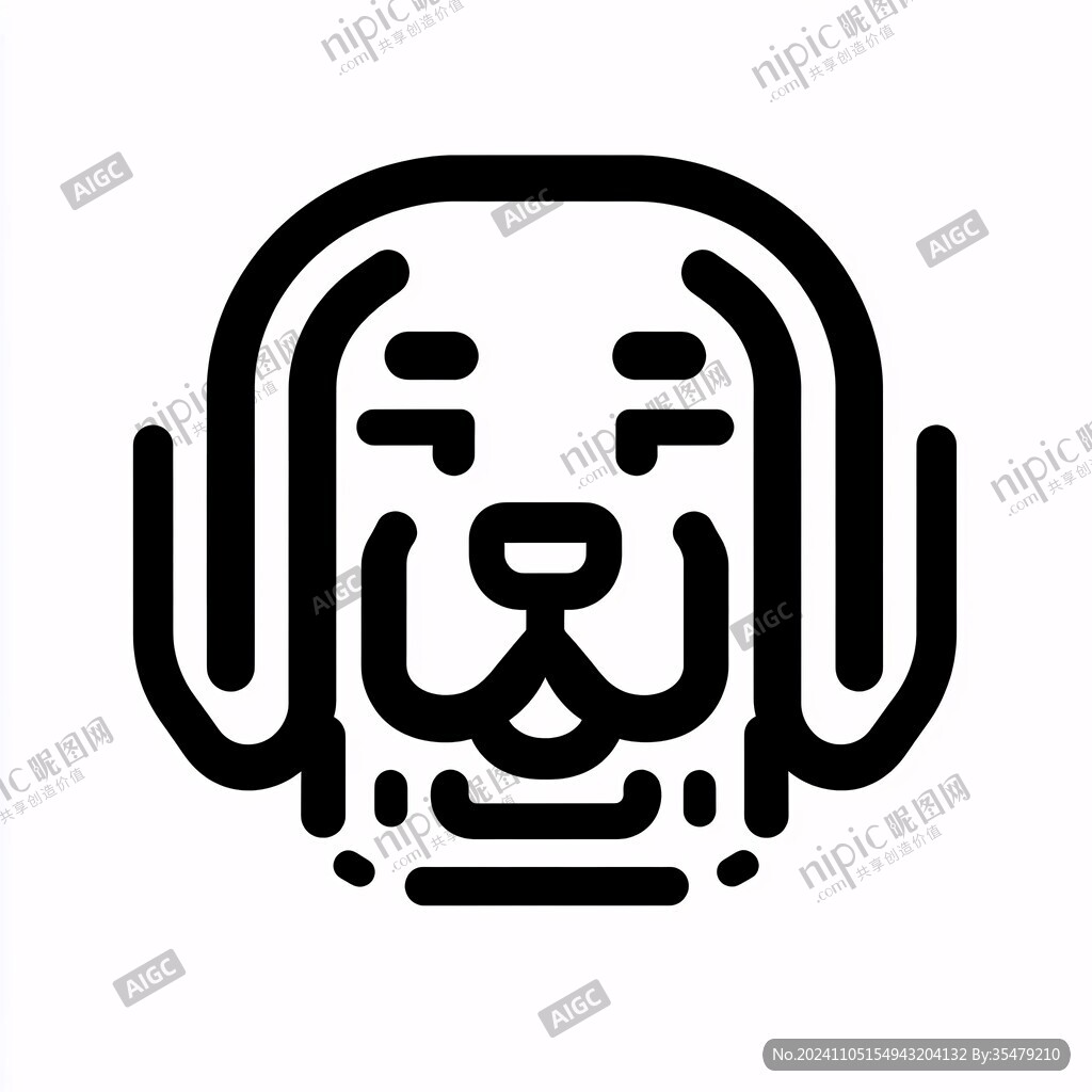 动物线条logo