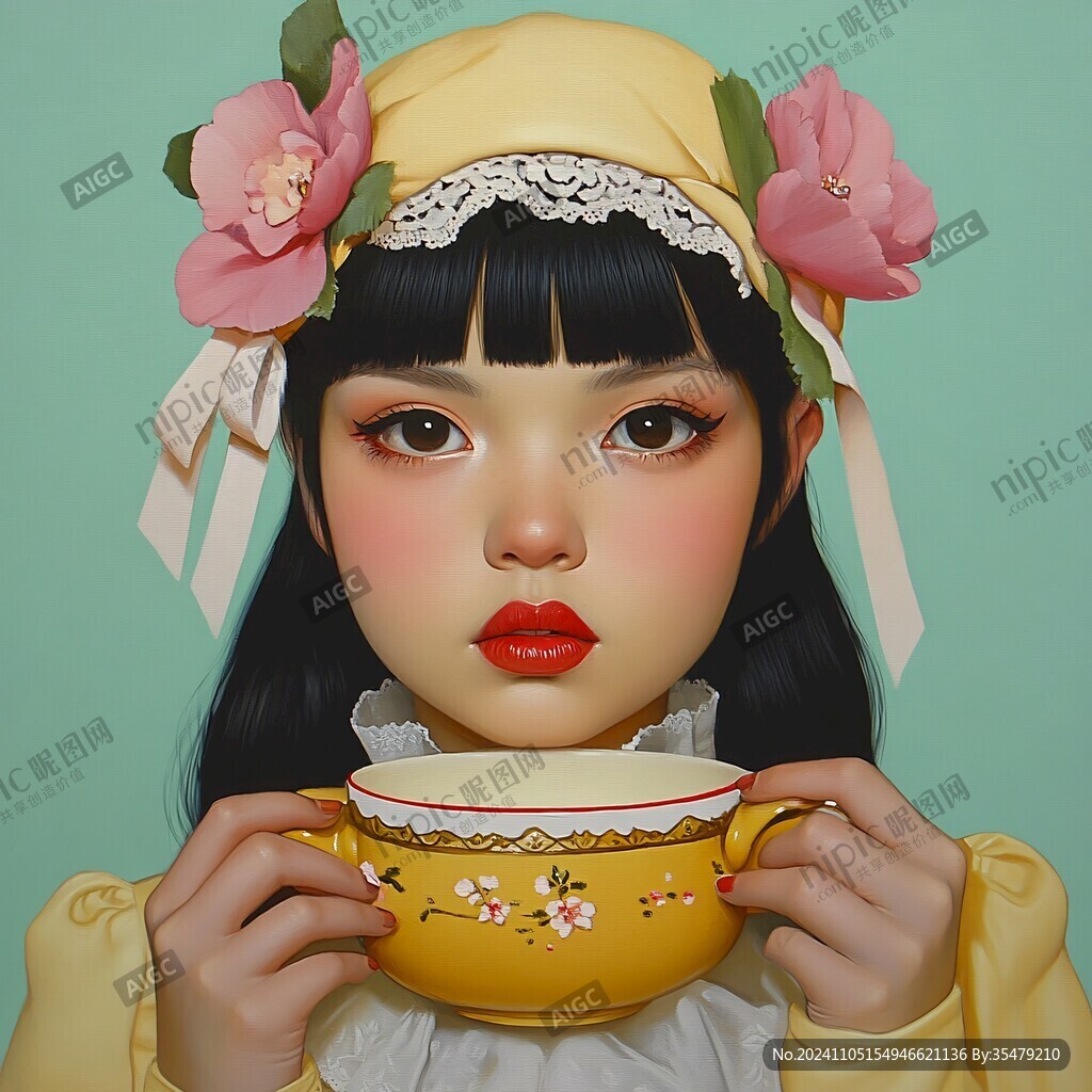 奶茶小女孩