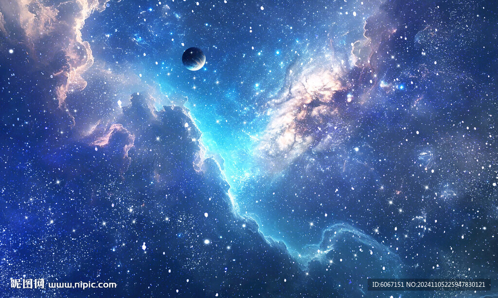 梦幻宇宙星空背景墙