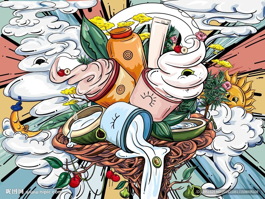 潮流插画  