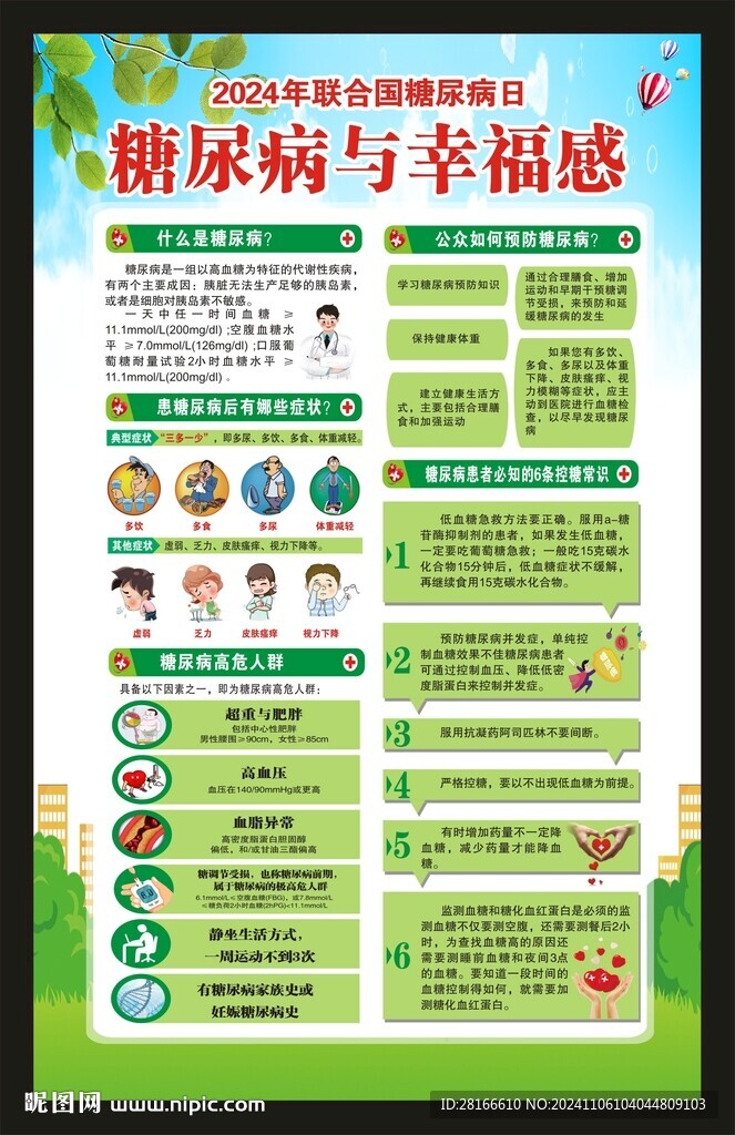 联合国糖尿病日海报