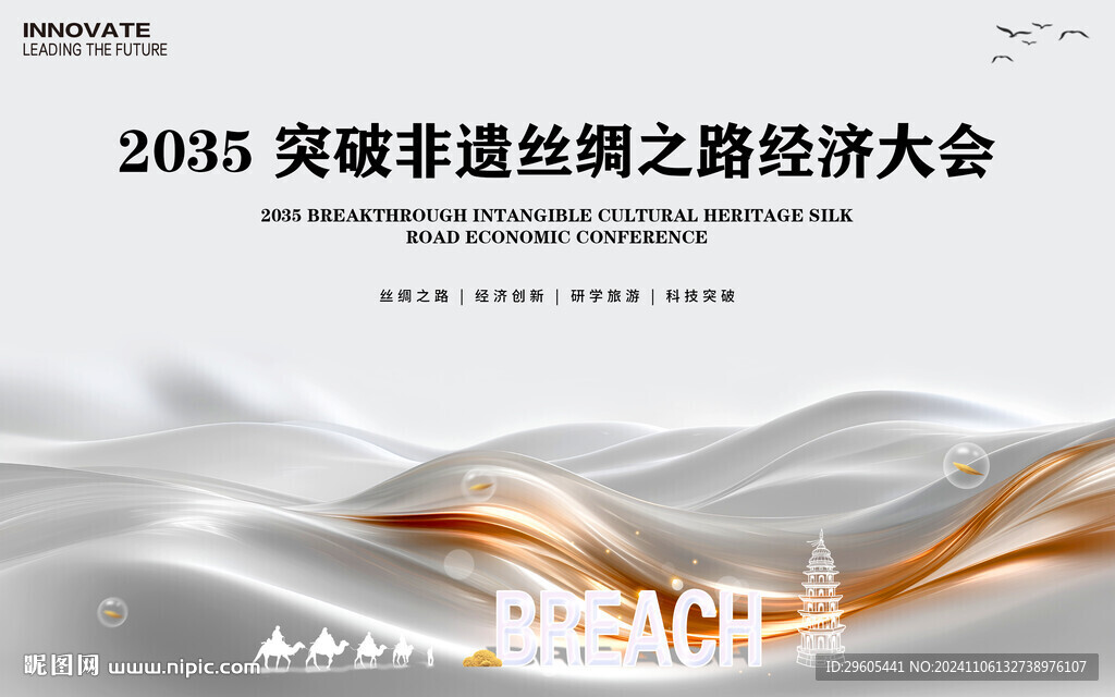 丝绸之路经济会议展板