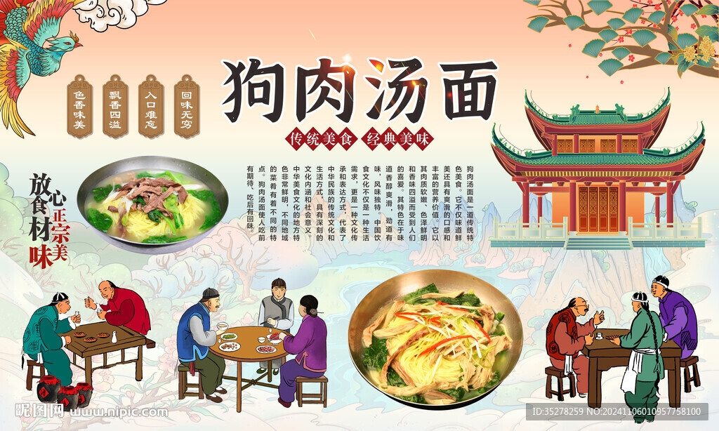 狗肉汤面背景