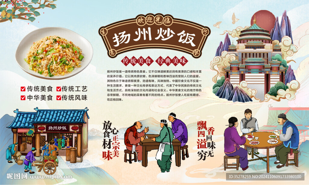 扬州炒饭背景