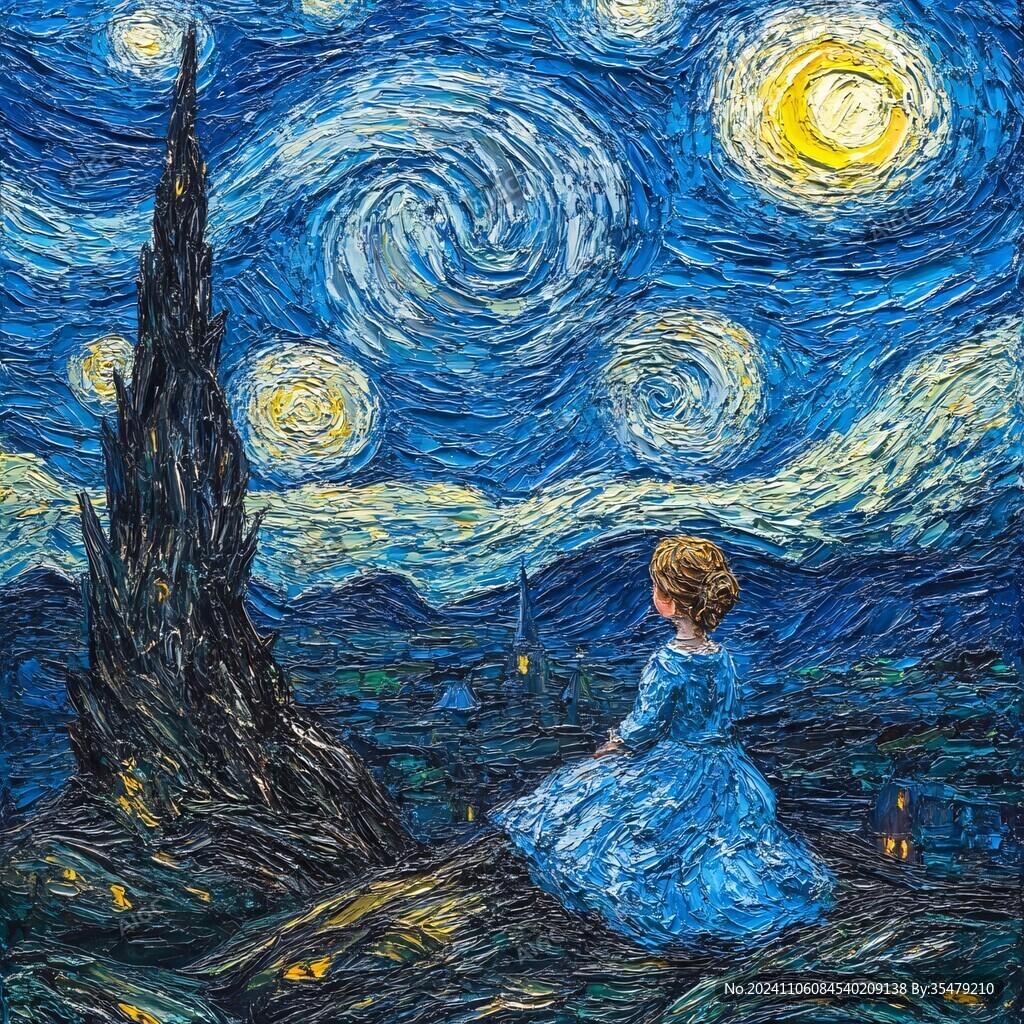 梵高星空画风