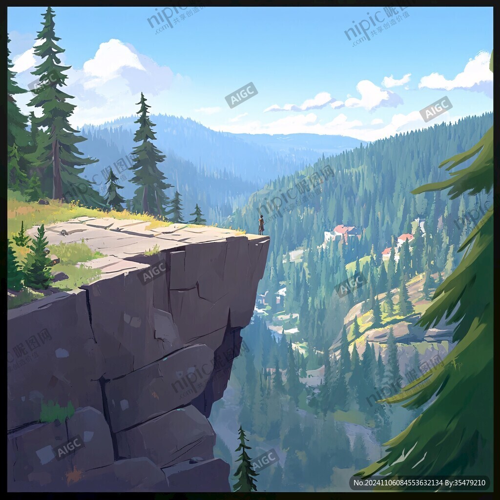 风景厚涂