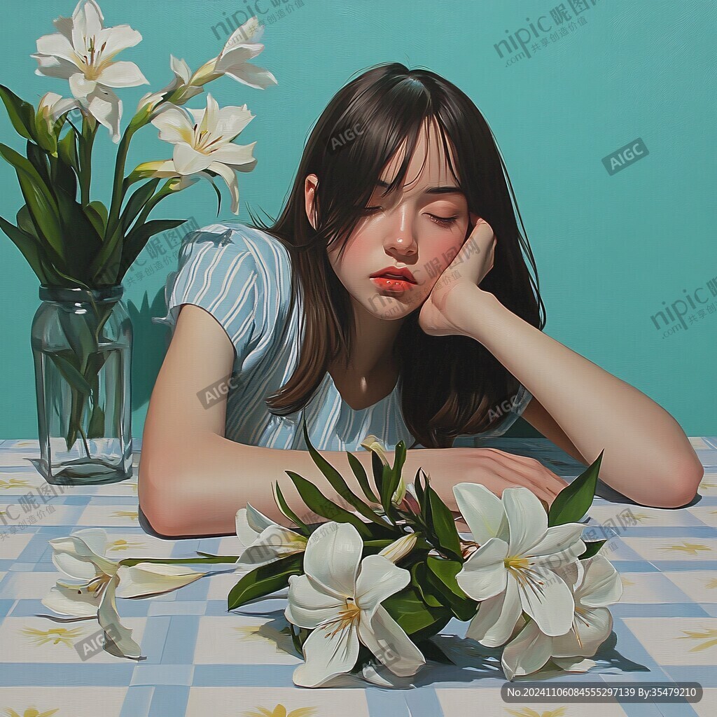 写实人物插画