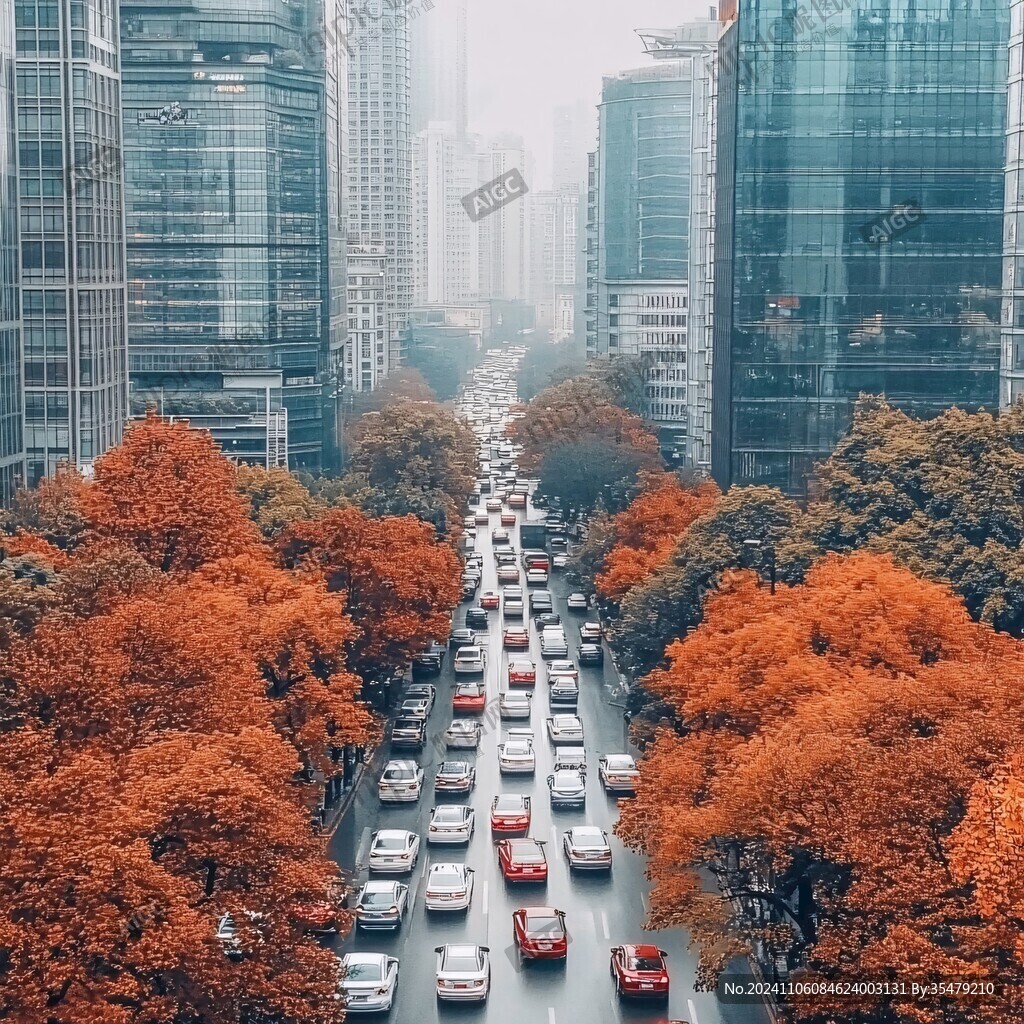 蓉城秋景