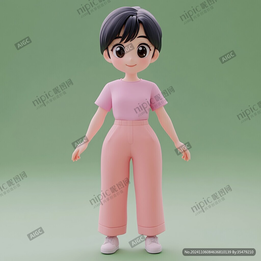 男孩女孩人物模型