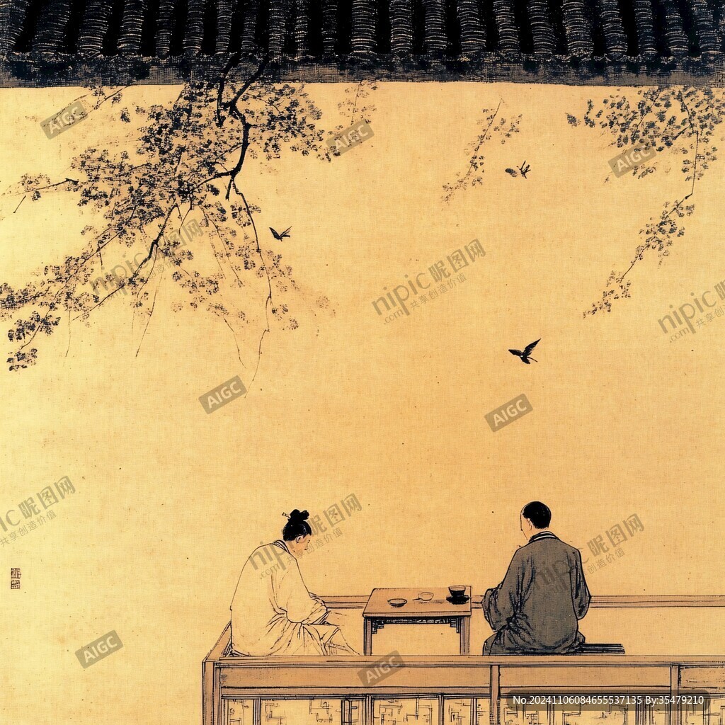 松下对弈图
