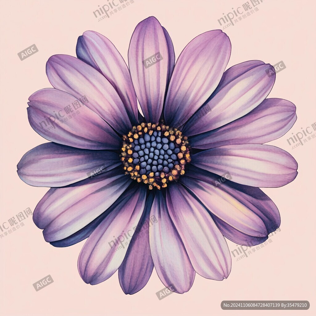 雏菊板绘插画