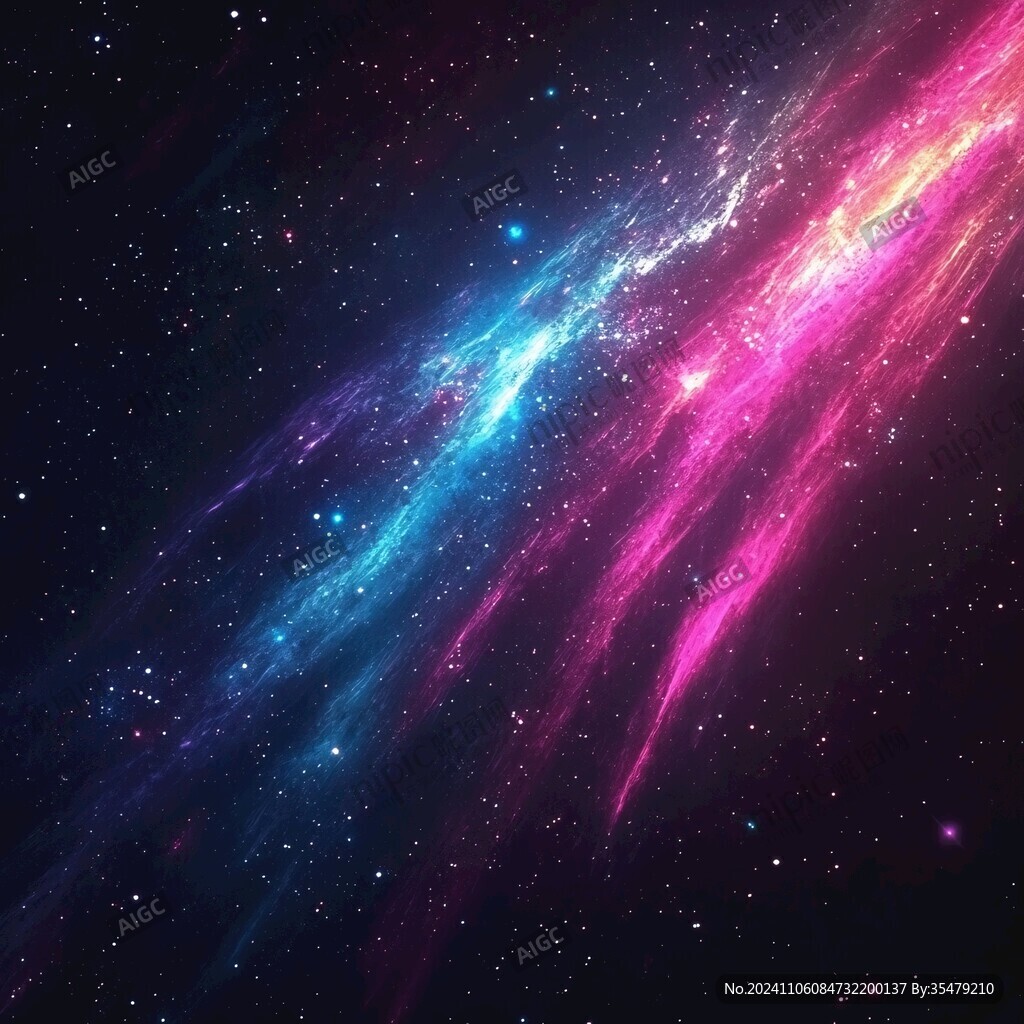 炫彩流星璀璨星空