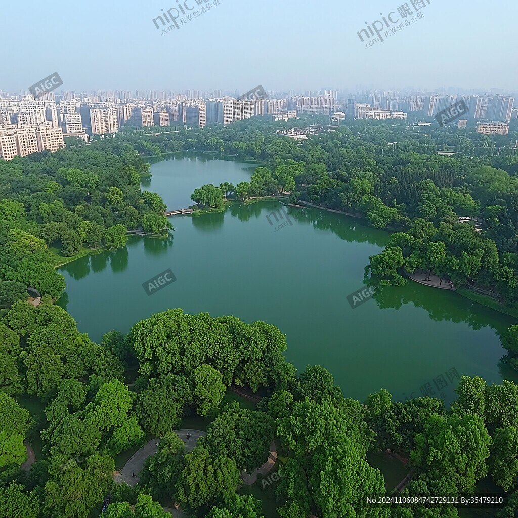 俯瞰珠江公园