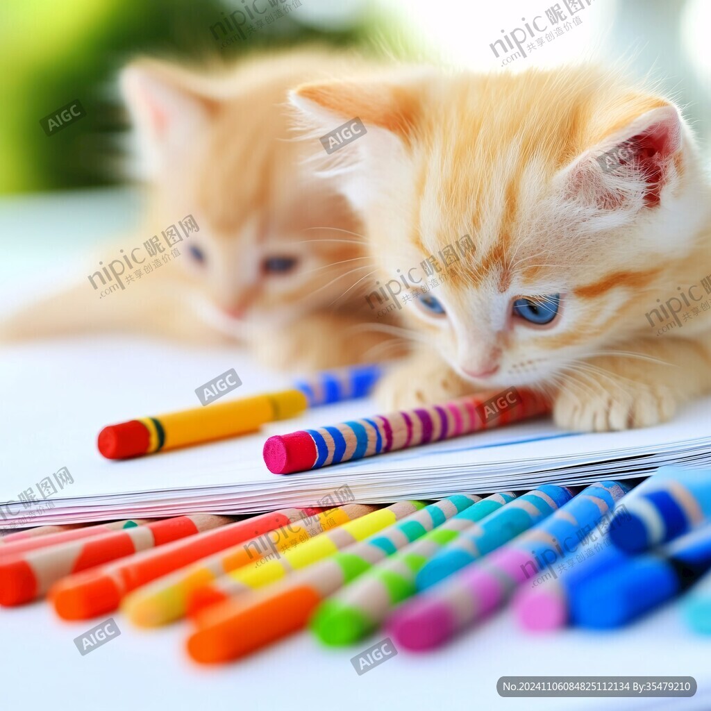 猫咪美术绘画