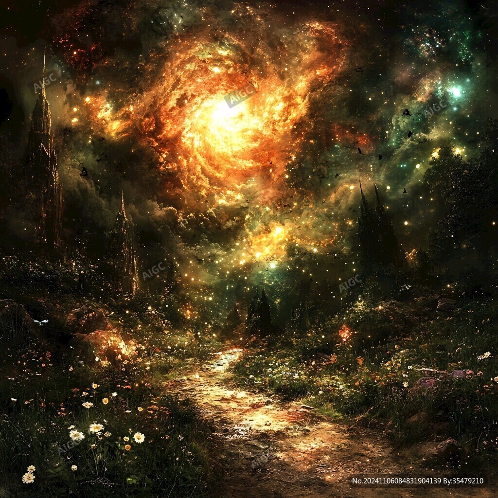 梦幻星空场景