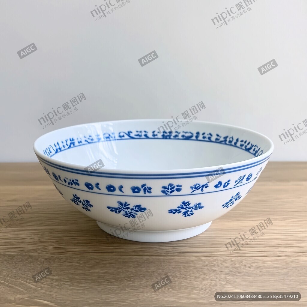 青花瓷面碗