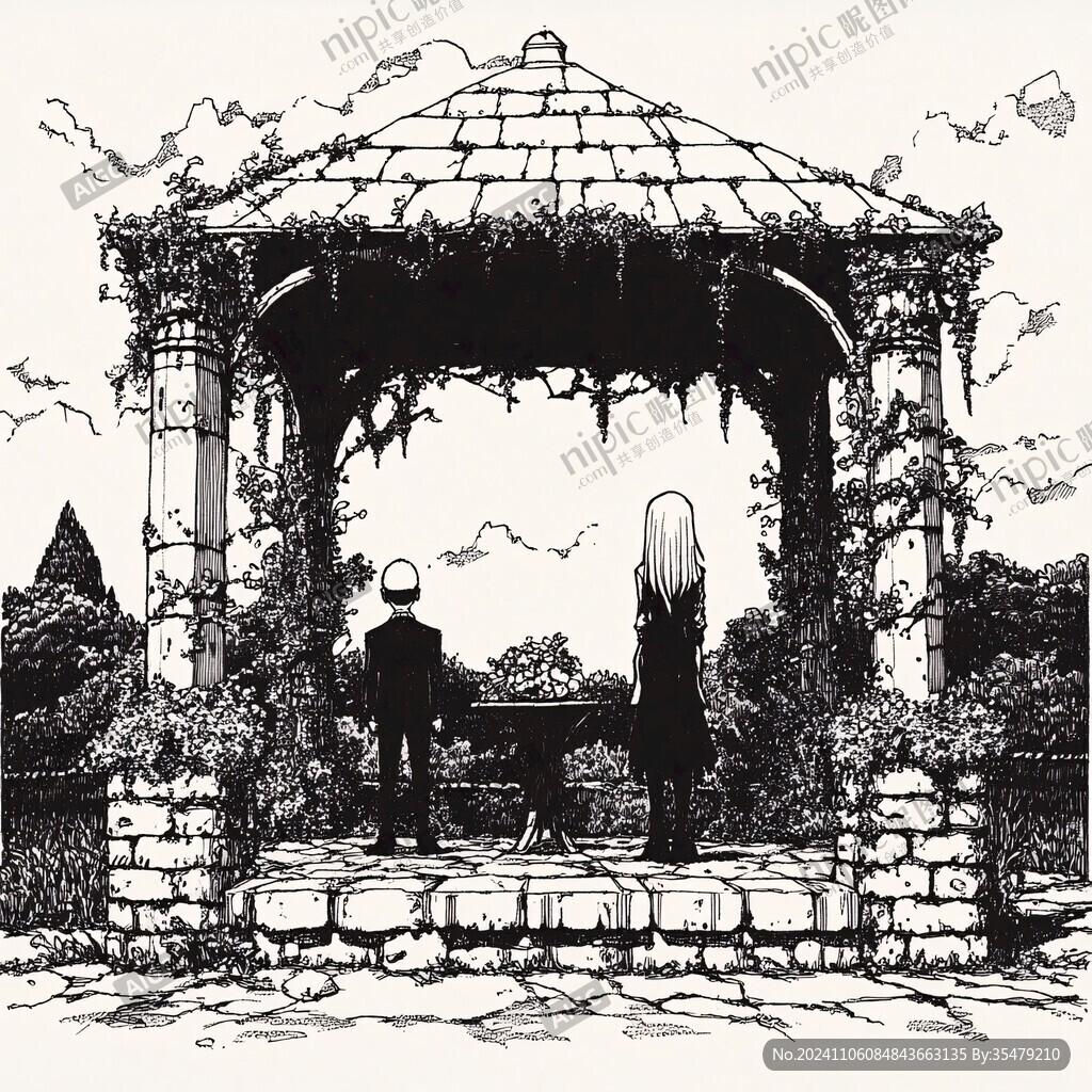 钢笔画插画