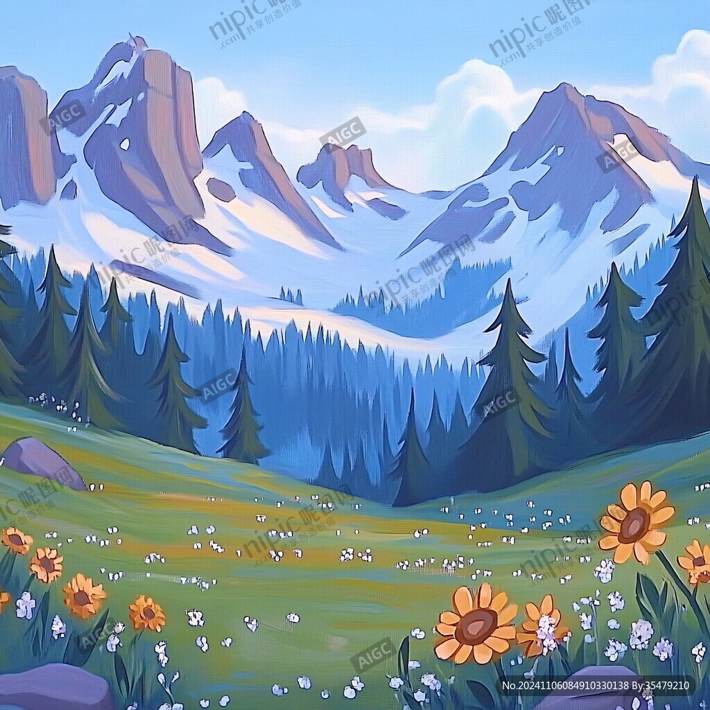 户外风景插画