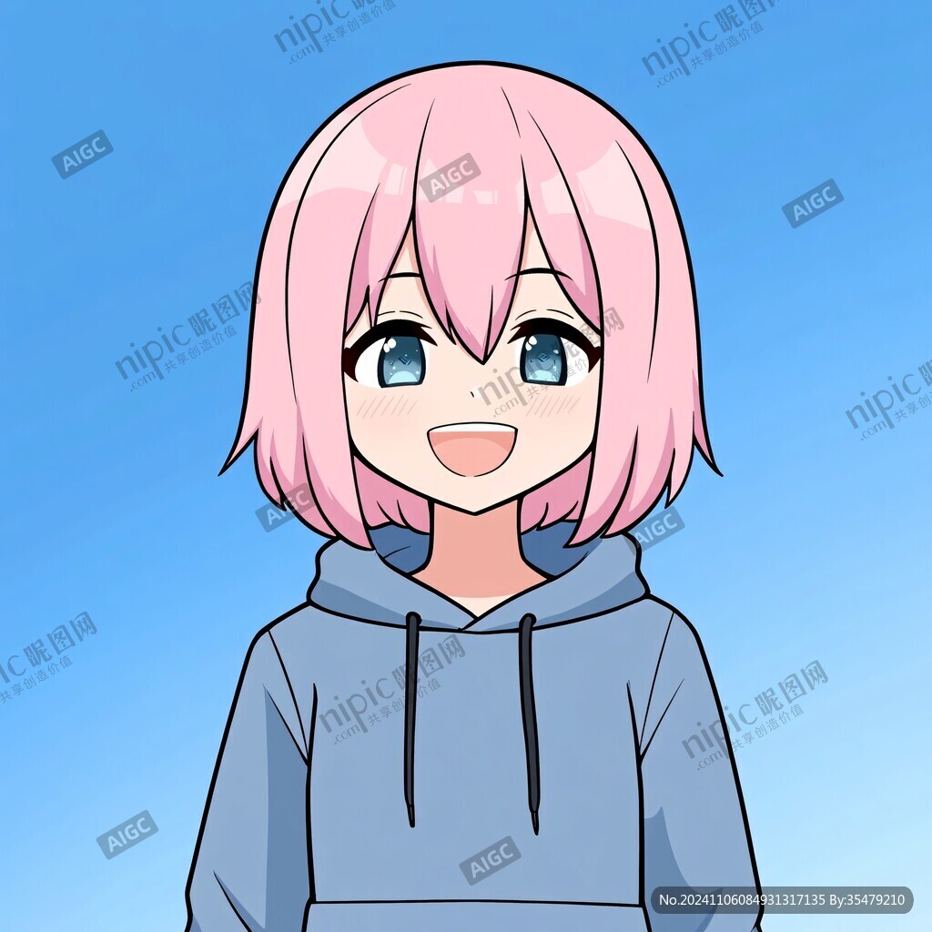 粉色头发少女