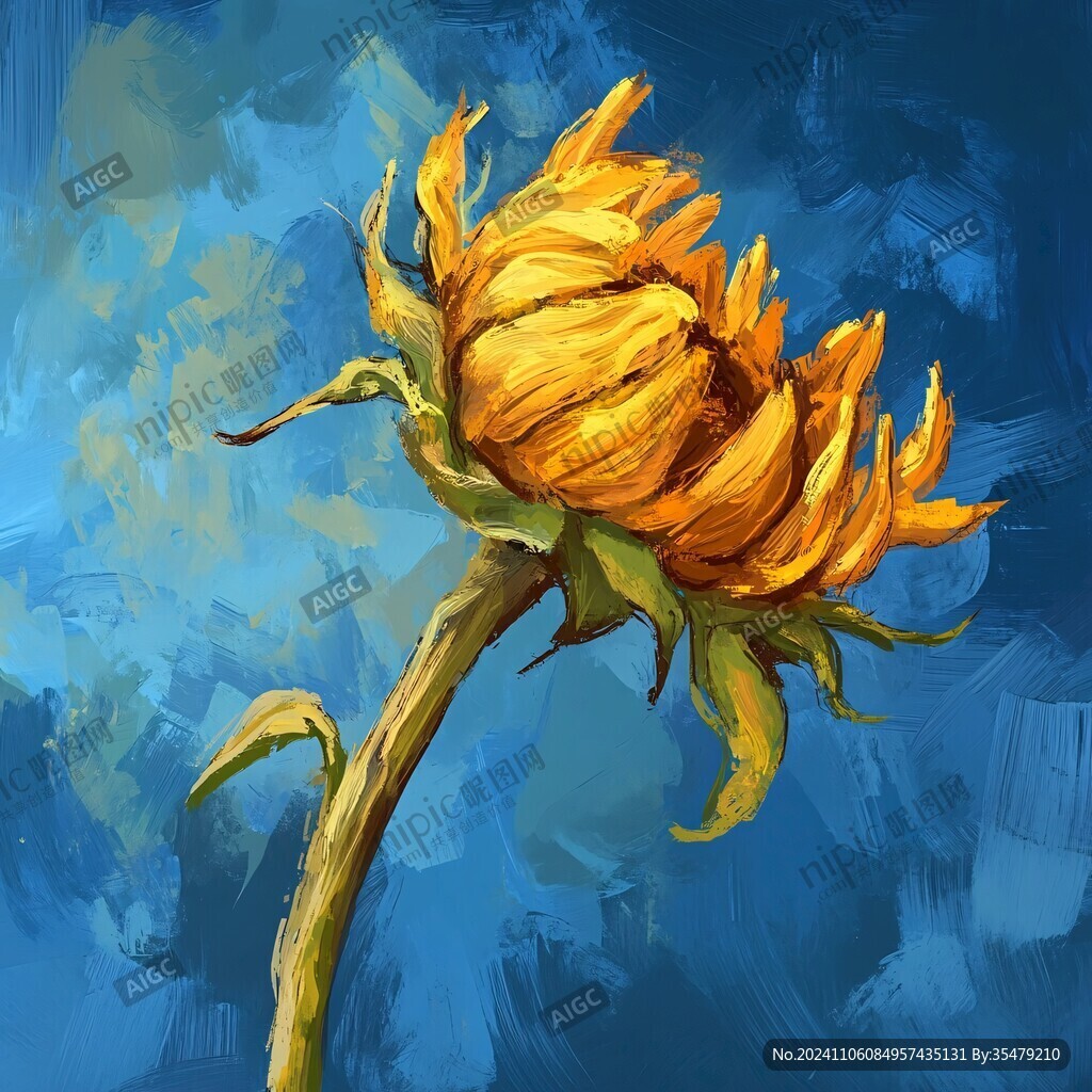 葵花油画
