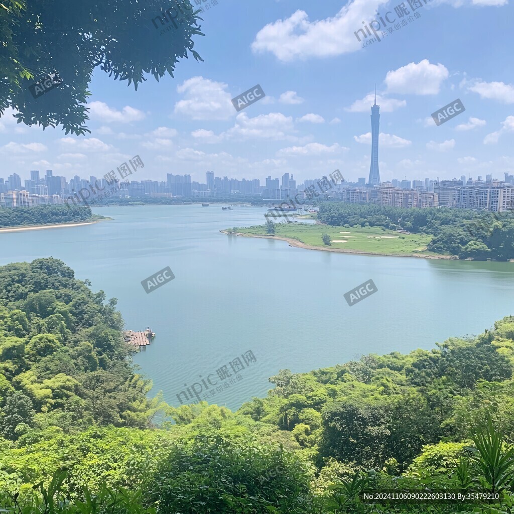 俯瞰麓湖