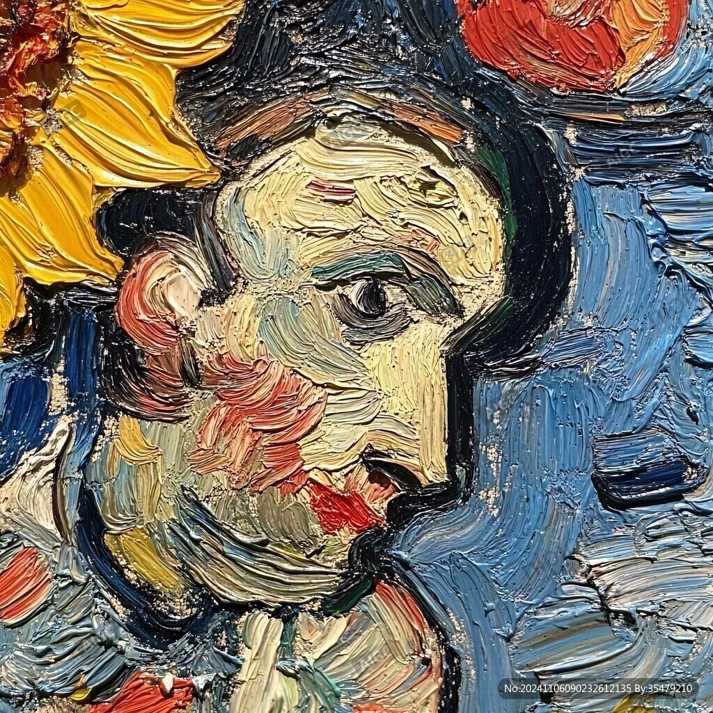 丙烯肖像画