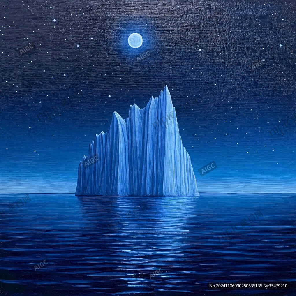 手绘水晶夜空效果