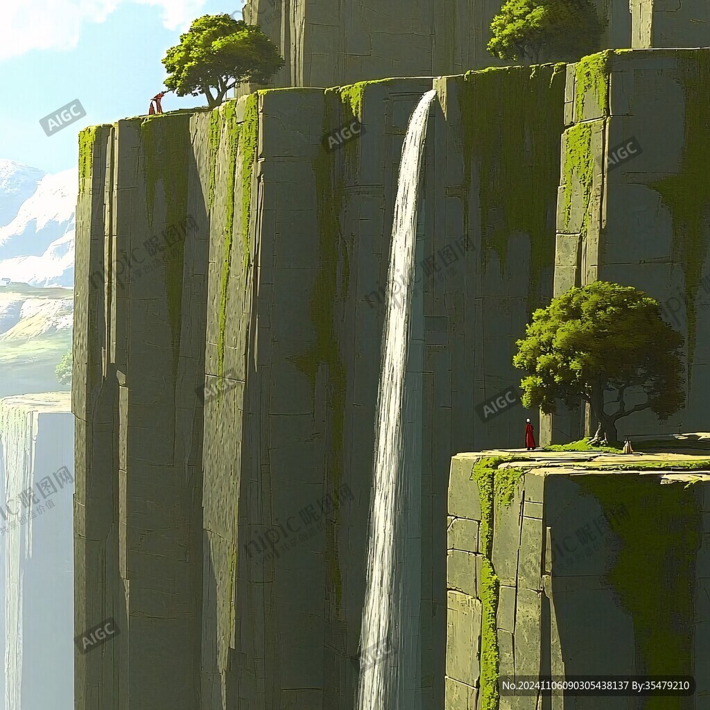 3d悬浮小山