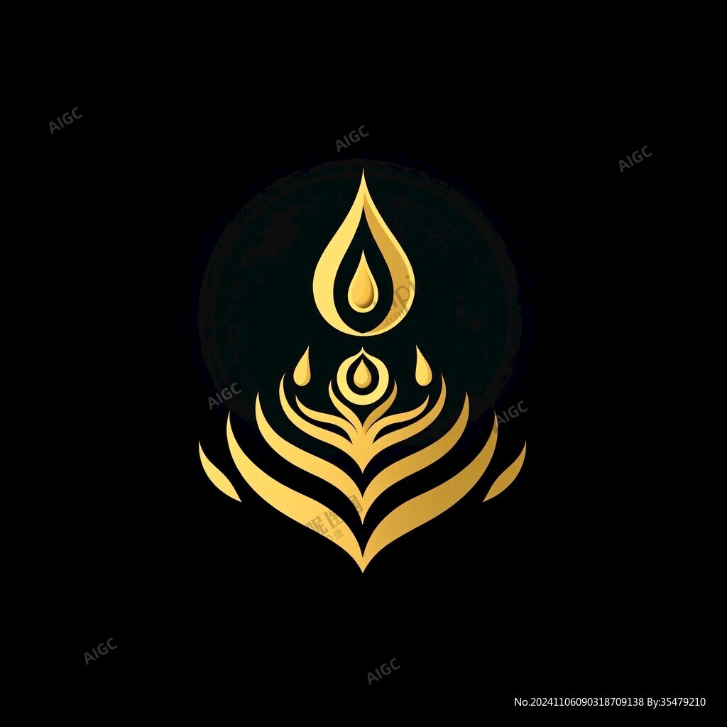 金色油logo