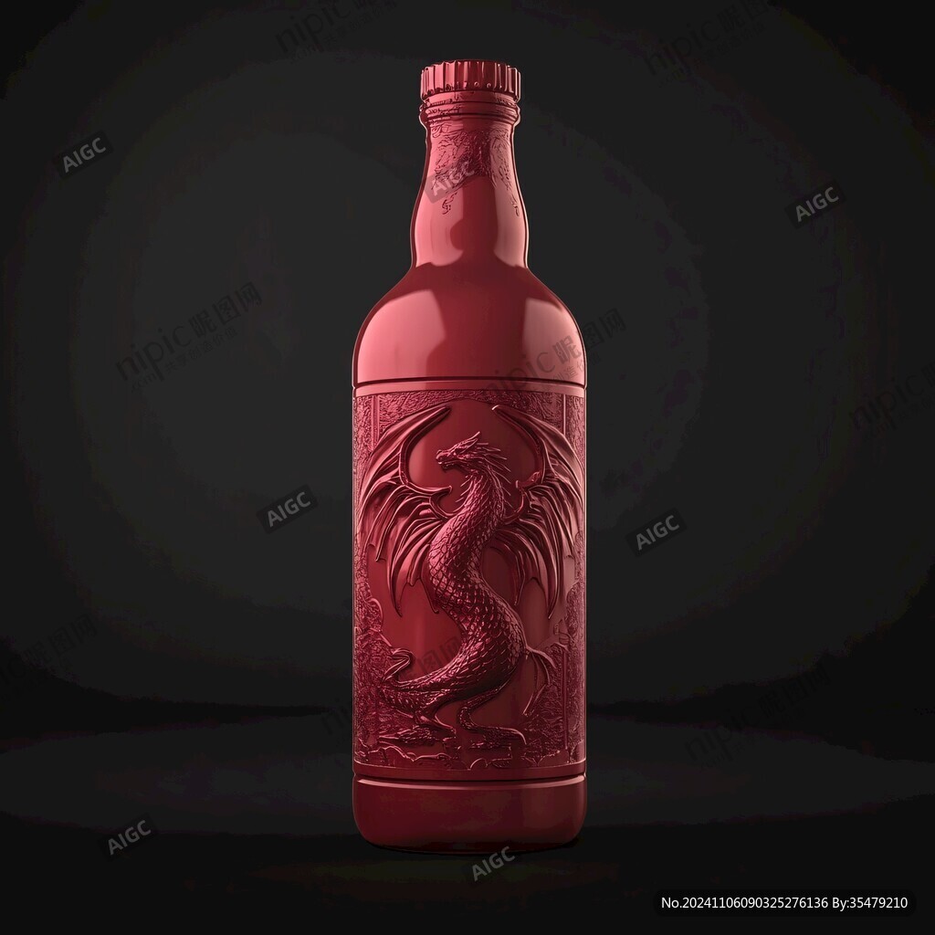 酒瓶龙纹