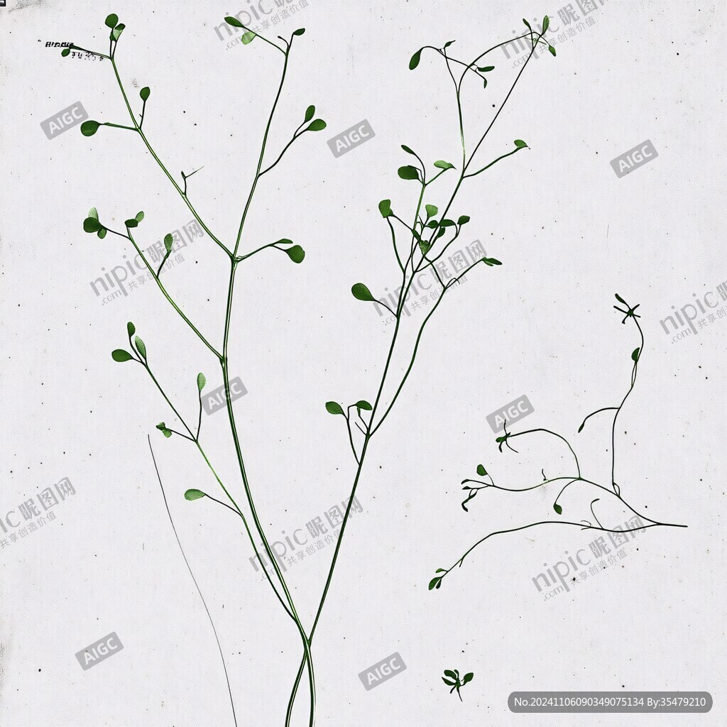 线描鹅不食草
