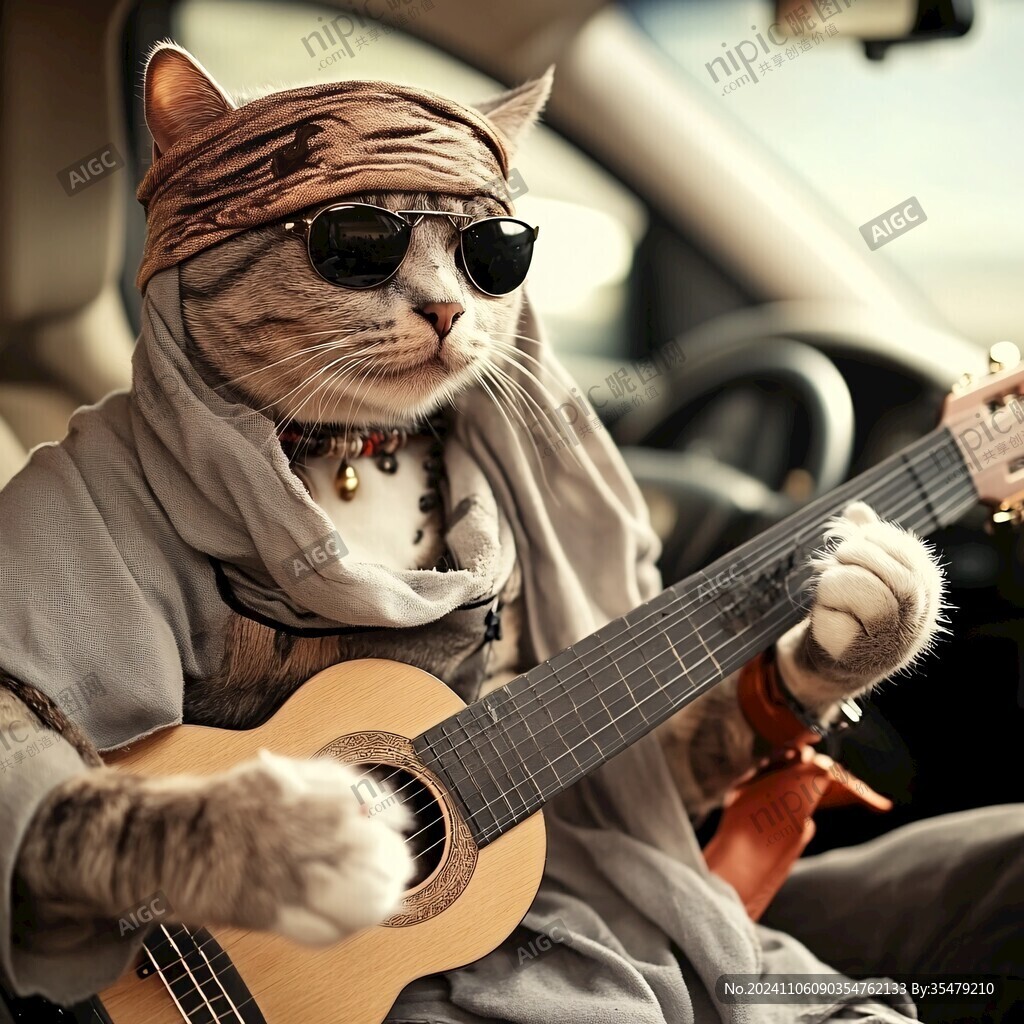猫咪汽车摆件