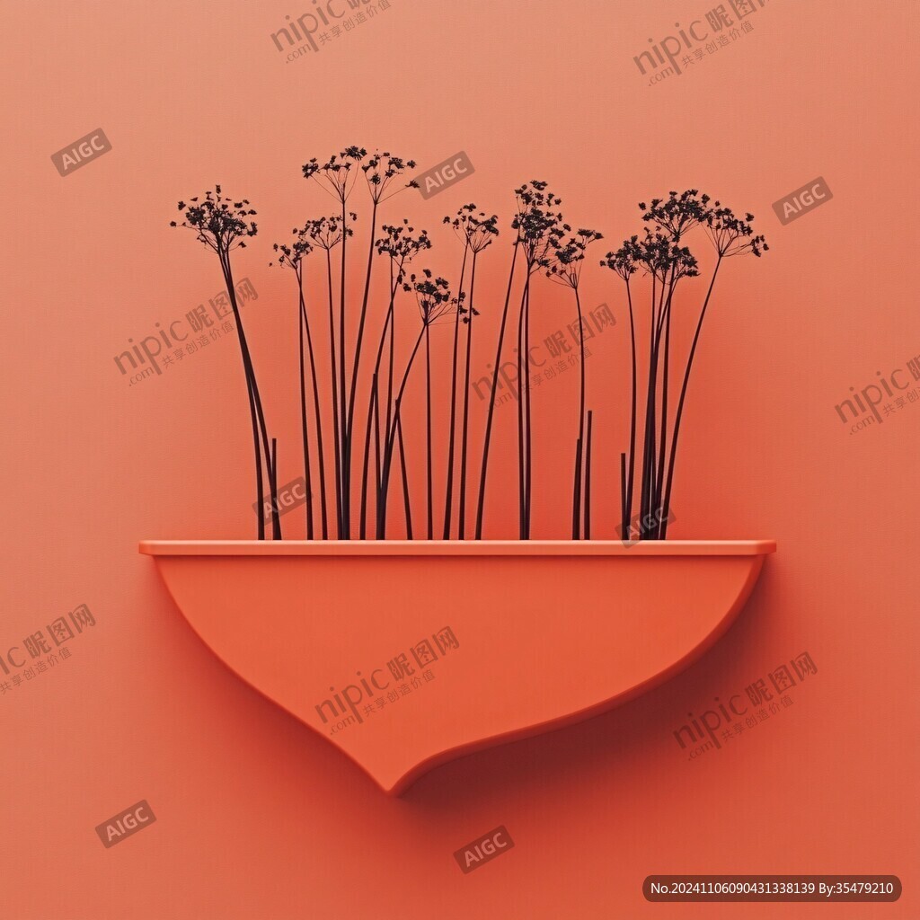 简约花盆