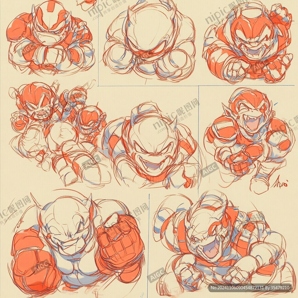 q版人物动作组合