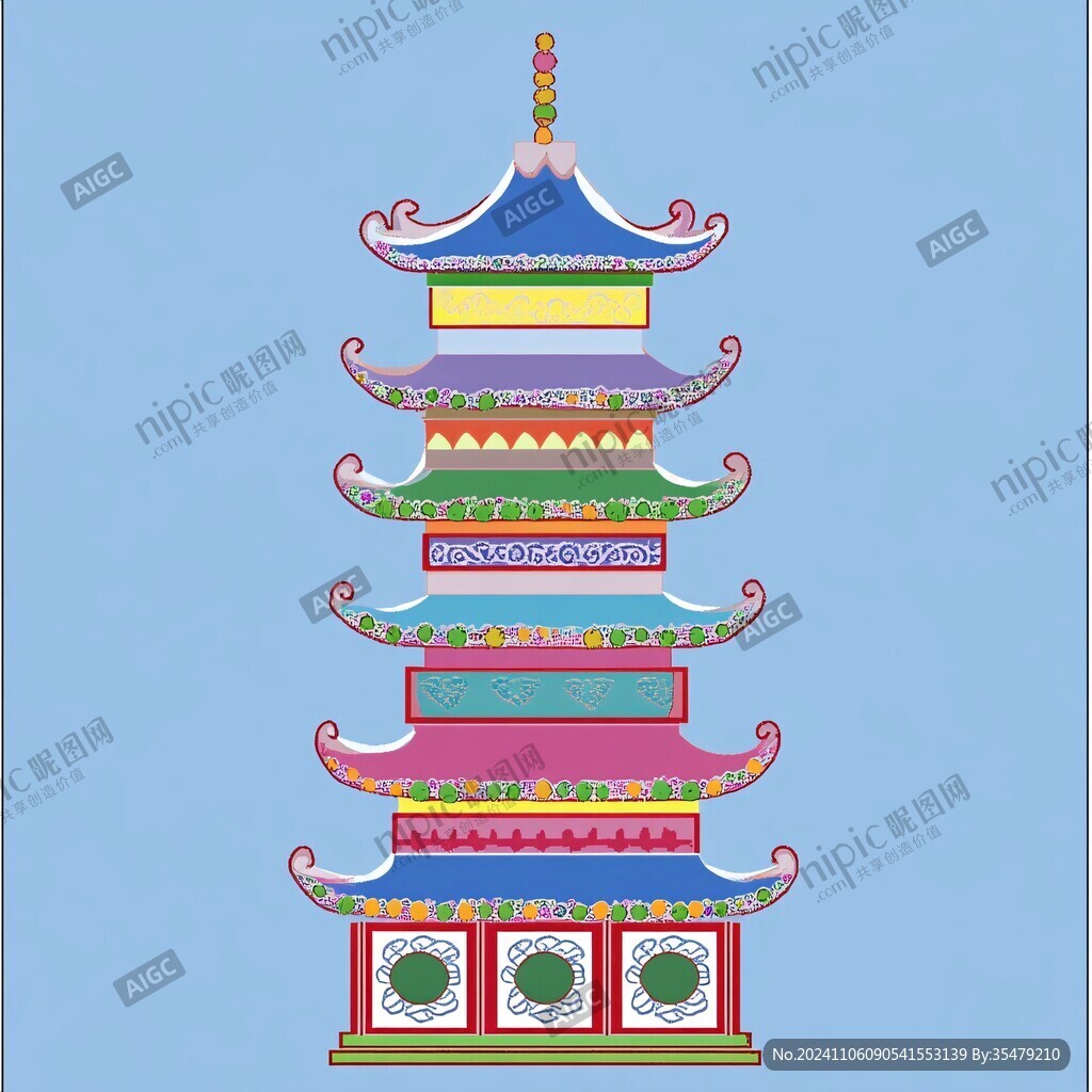 万寿塔插画