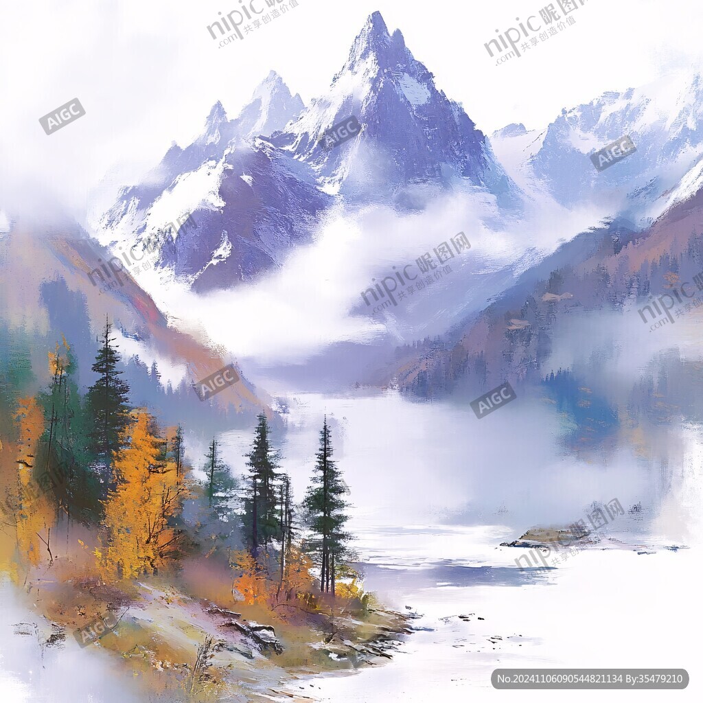 宽屏风景画