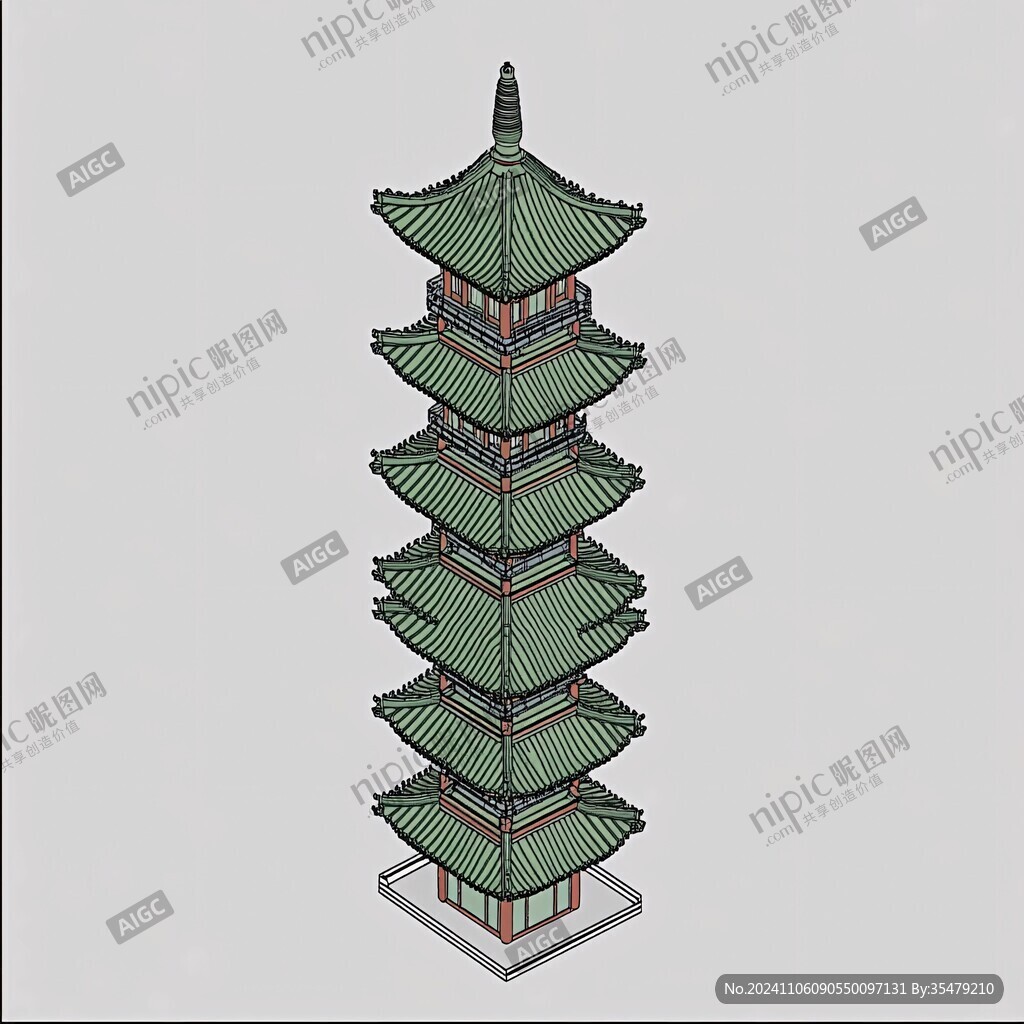 瑞云塔素材
