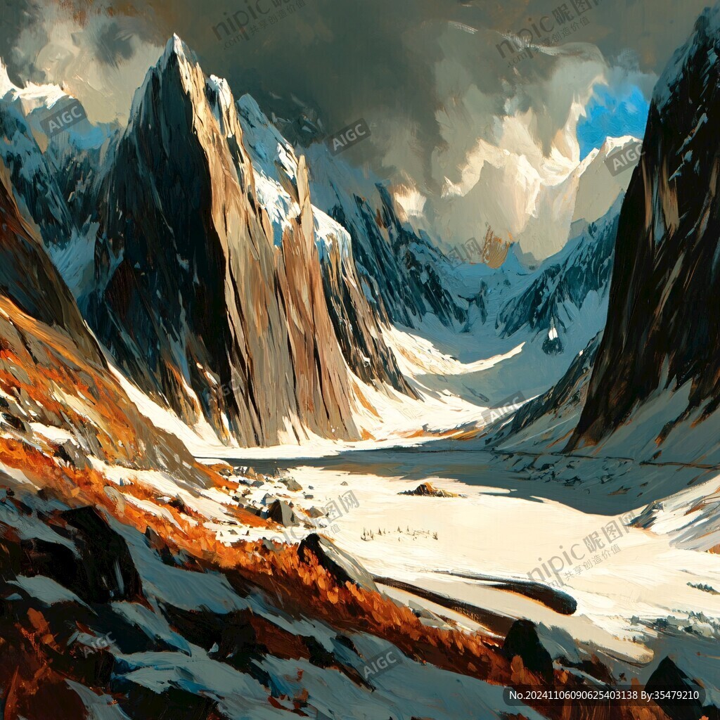 雪山原画
