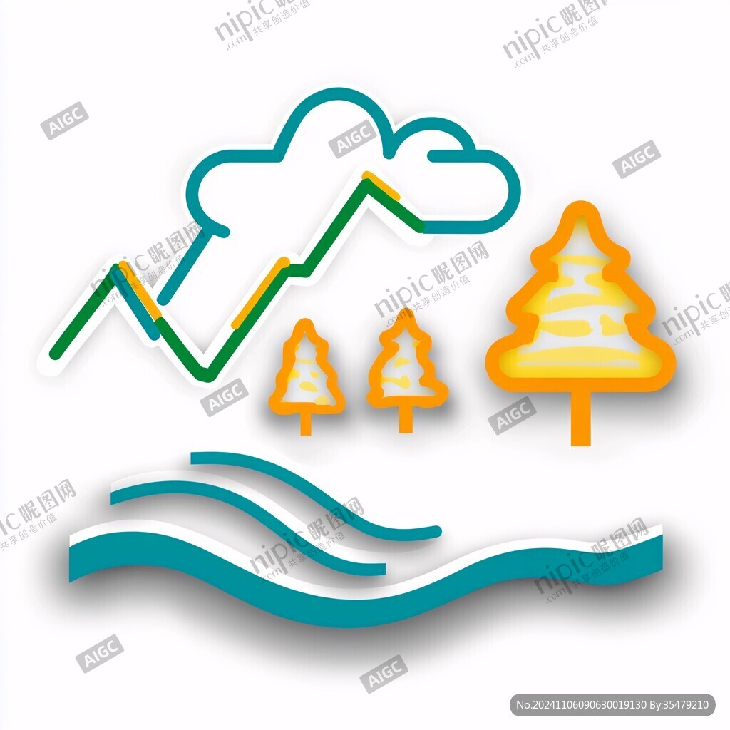 乡村造林森林logo