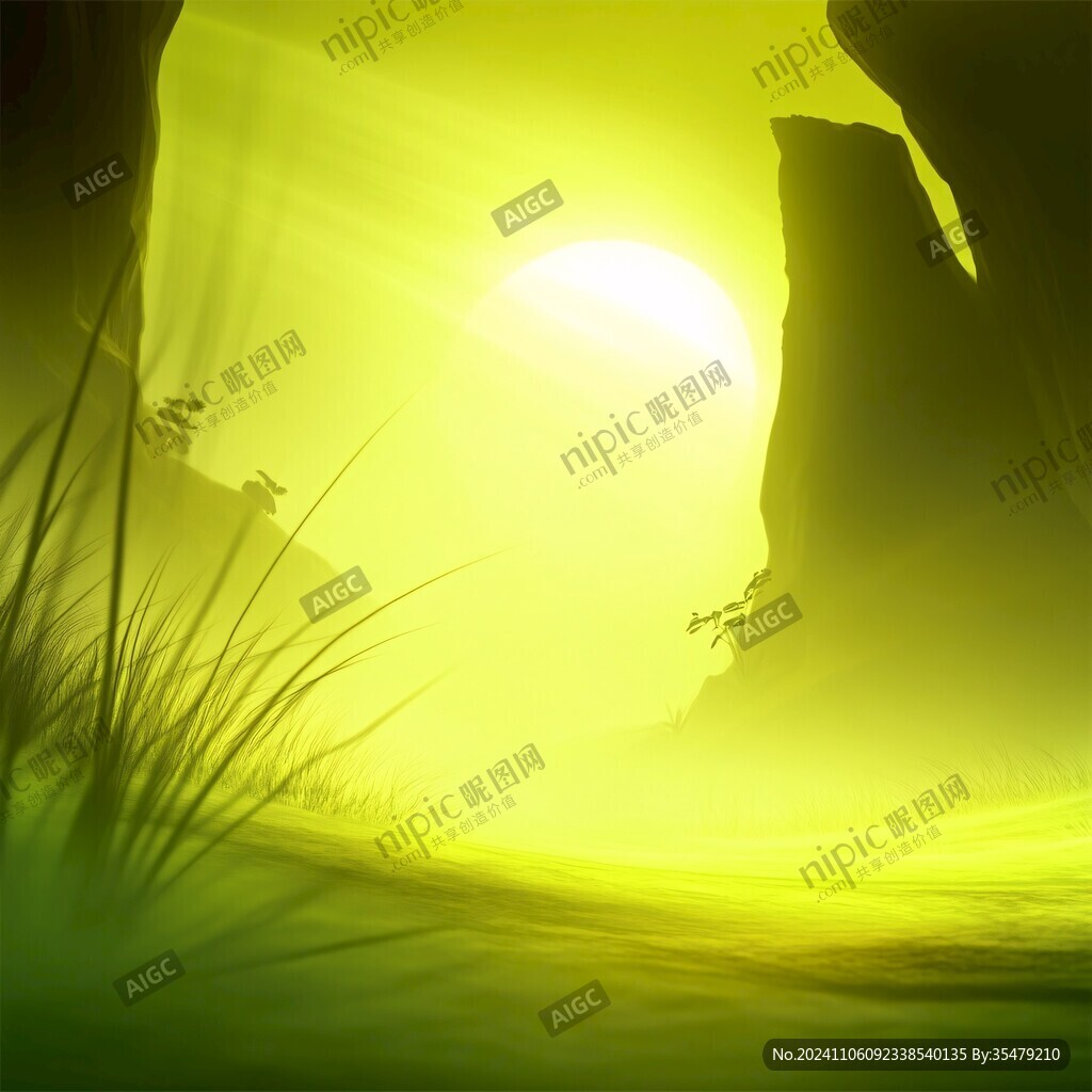 绿色视觉冲击力背景