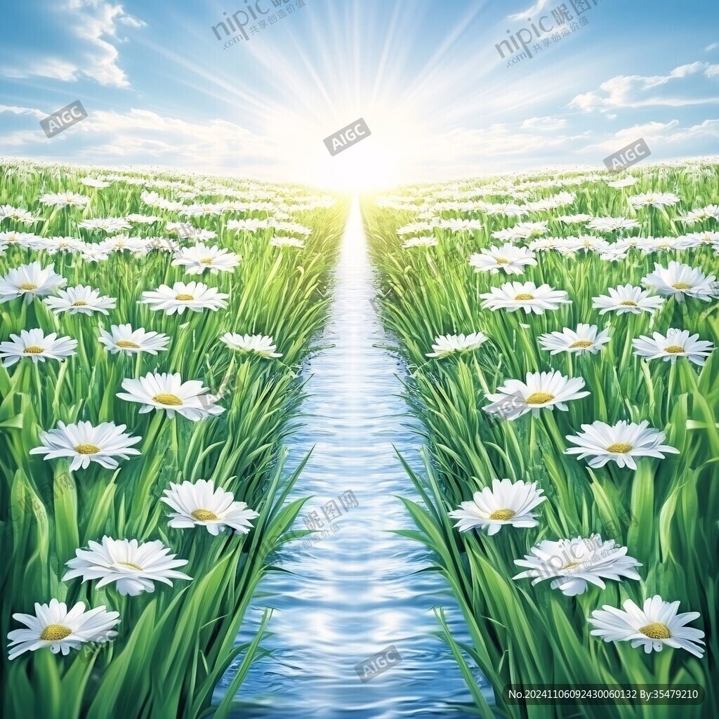 阳光风景画