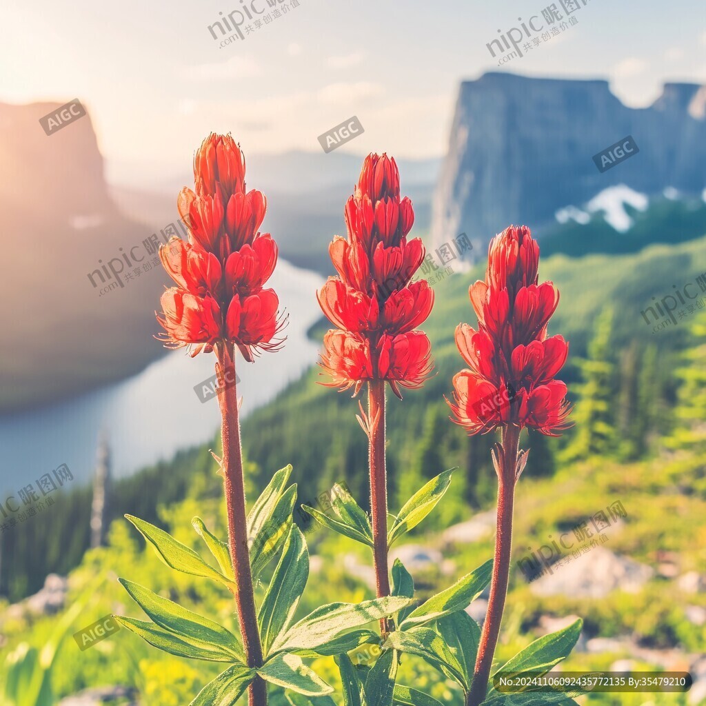 山间红花