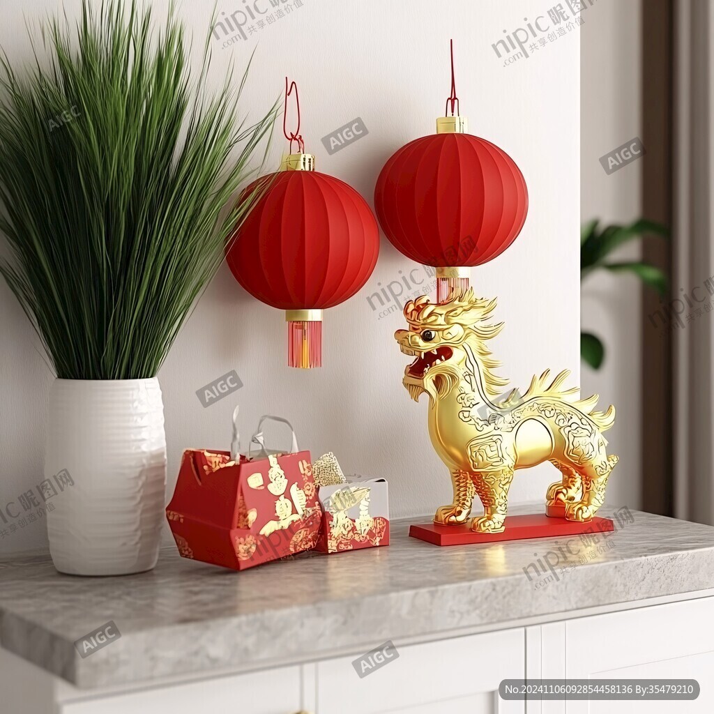 龙年新中式摆件
