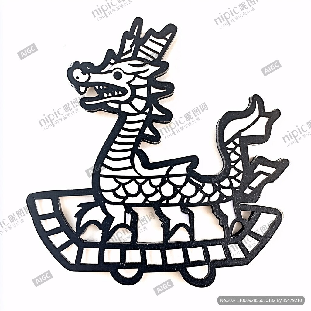 龙年门贴卡通龙