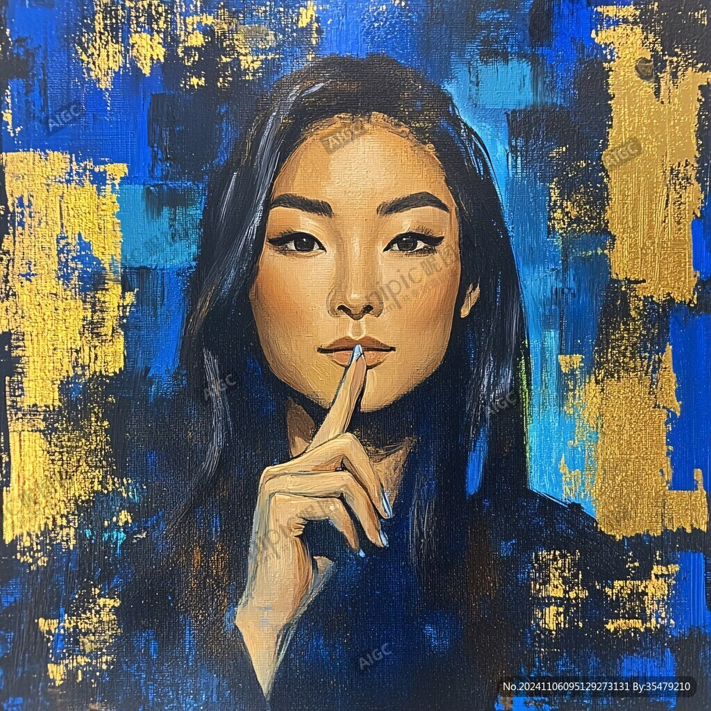 丙烯肖像画