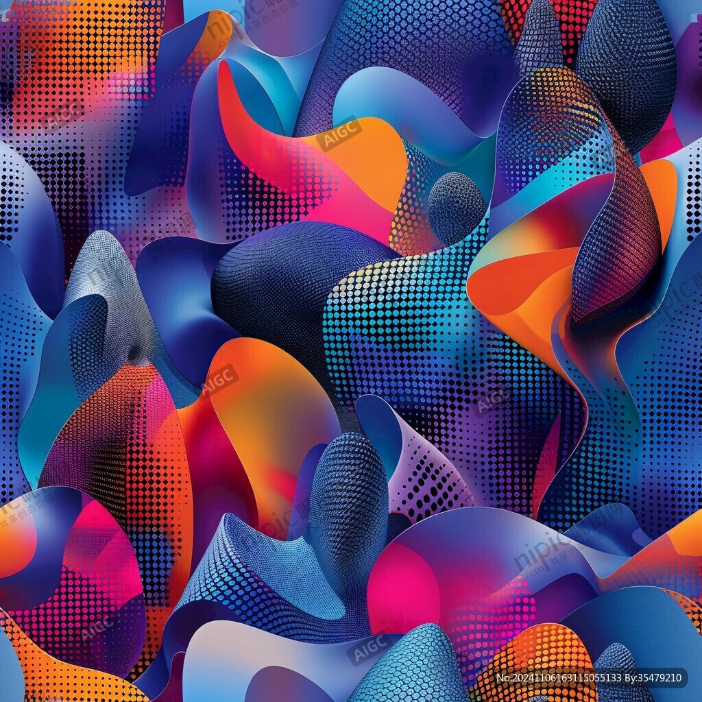 肌理彩色流体背景