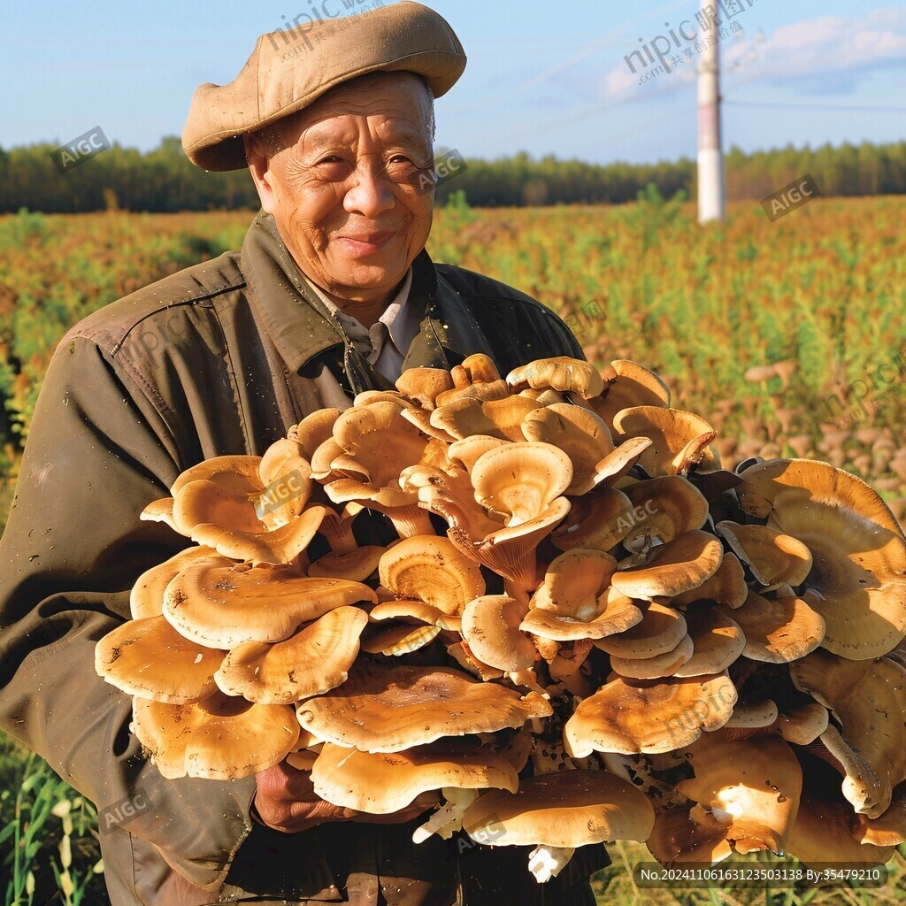 采蘑菇老头