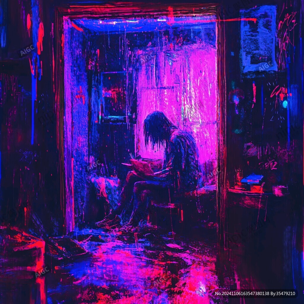 赛博朋克装饰画