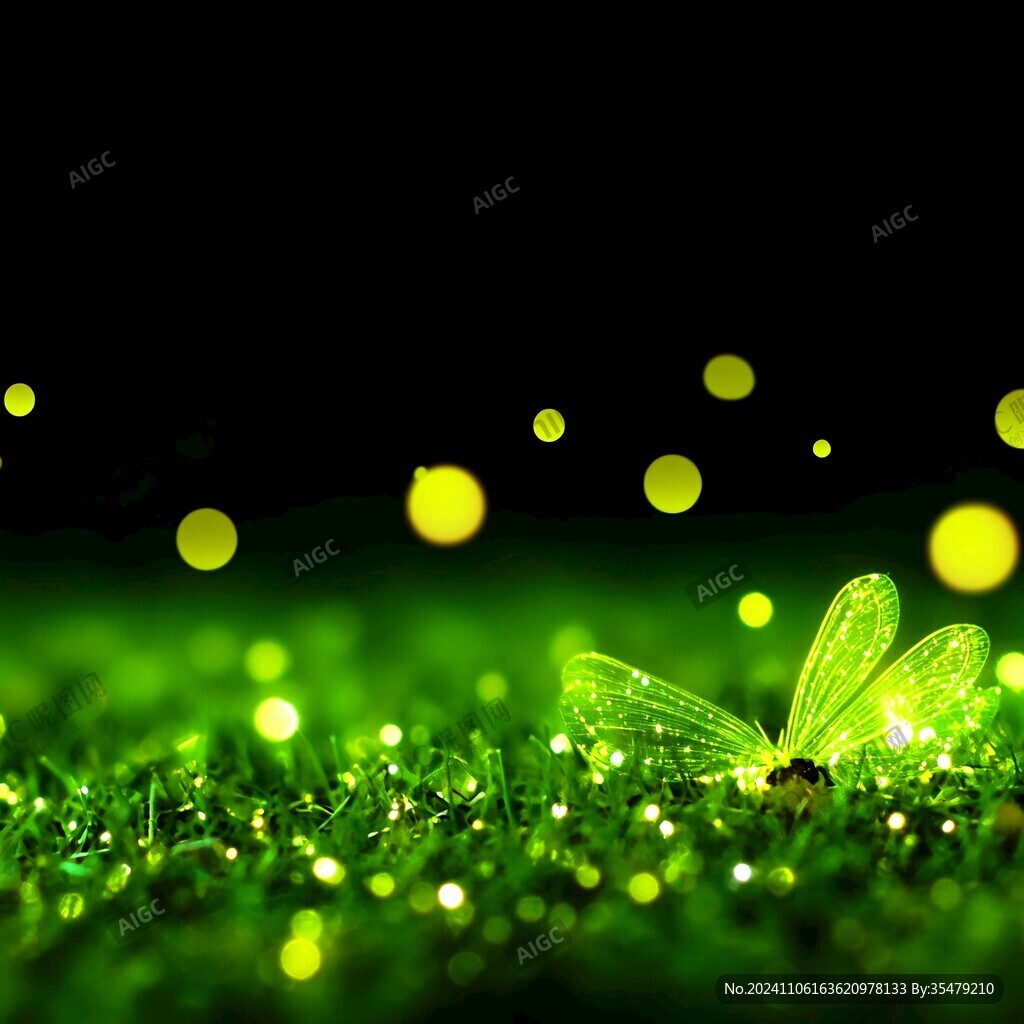 萤火虫背景