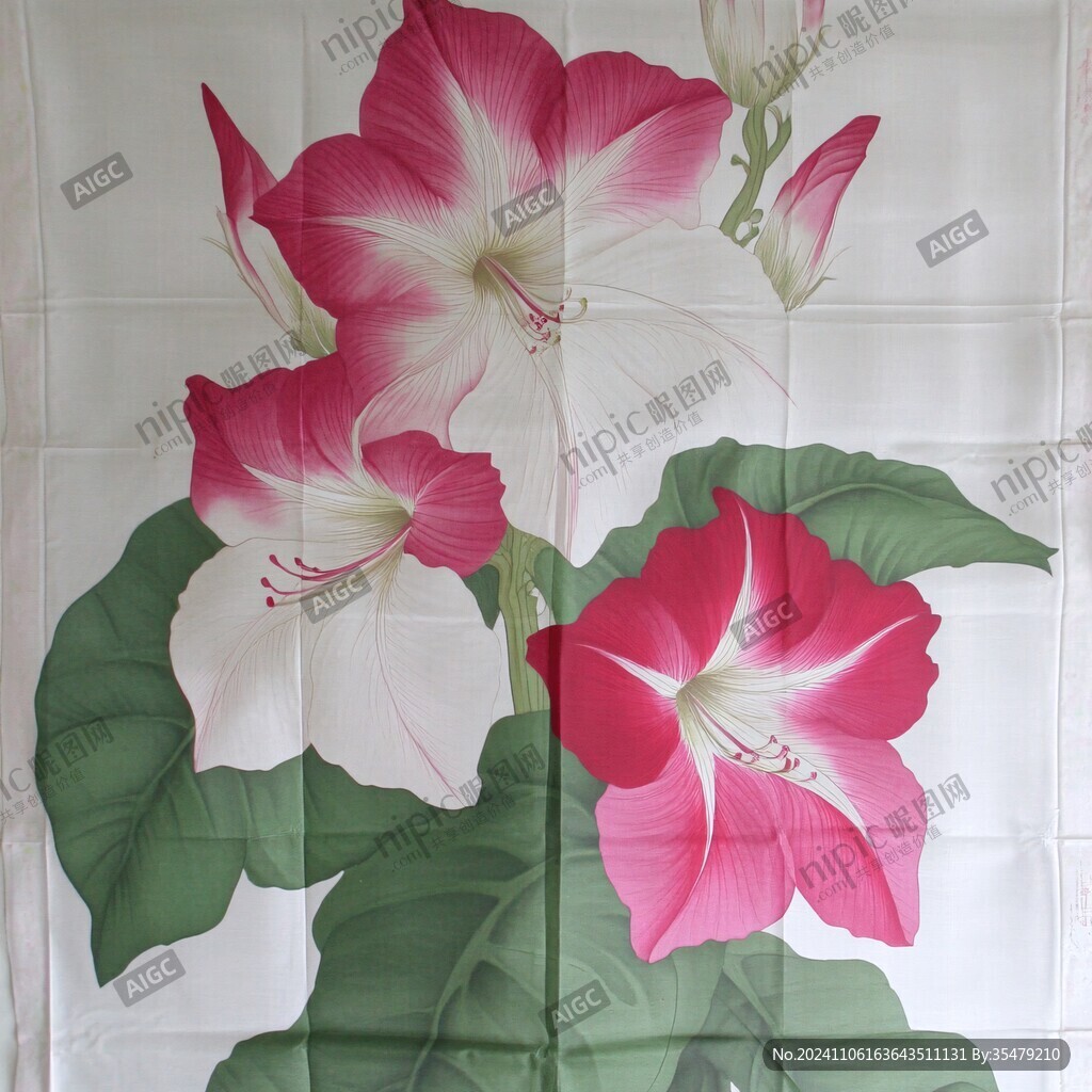 3d壁画荷花